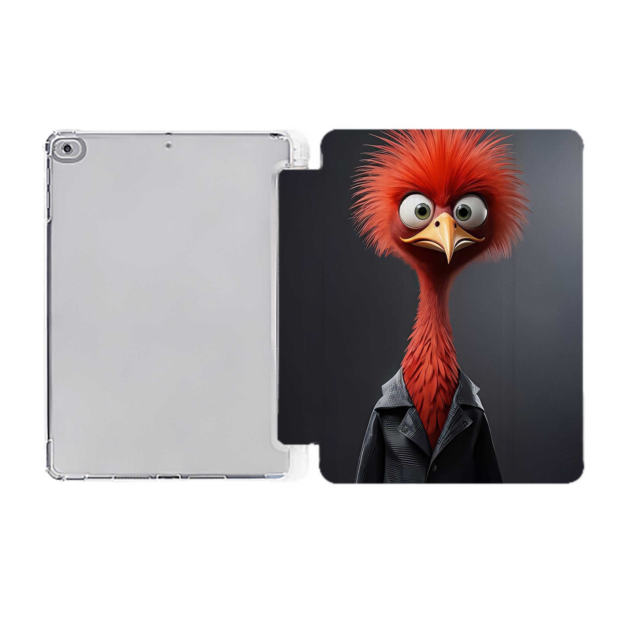 （画像用） Angry Birds アングリーバード IPad ケース ペン収納付き 三つ折りスタンド PUレザー×シリコン 対応機種9.5/10.5/10.9インチ